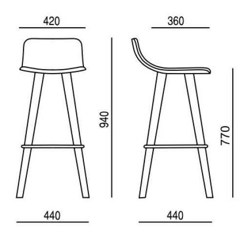 Barová židle EDGE 4211.13
