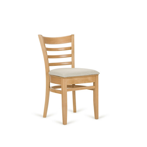 Dřevěná židle A-5200 s čalouněným sedákem