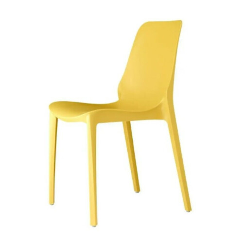 Plastová židle GINEVRA - barva hořčicově žlutá