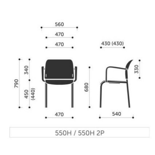 Konferenční židle BIT 550H