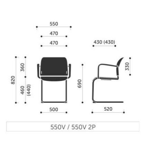 Konferenční židle BIT 550V