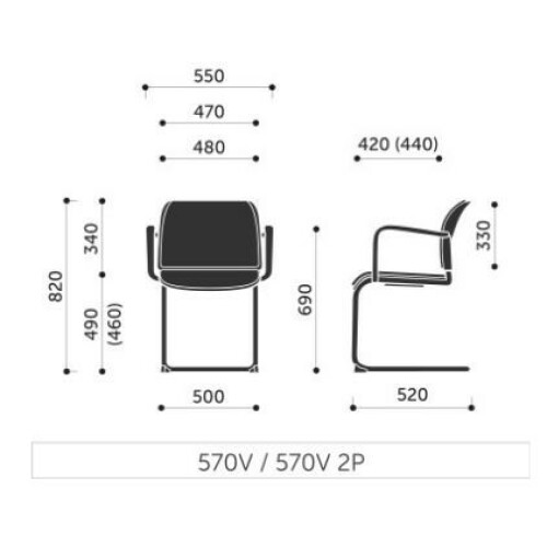 Konferenční židle BIT 570V