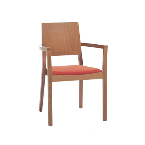 Židlové křeslo LYON 323 514 s područkami a čalouněným sedákem