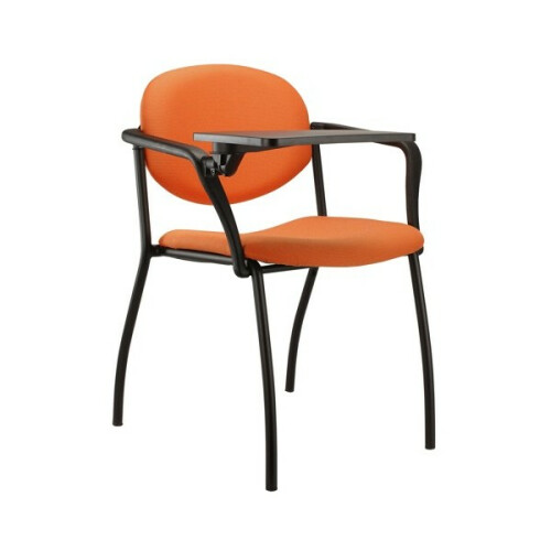 Konferenční židle WENDY čalouněná - 4 nohy + područky P07 a plastový stoleček