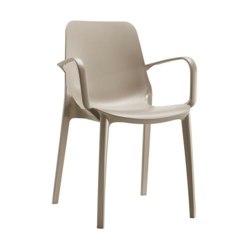 Plastová židle GINEVRA armchair dove grey