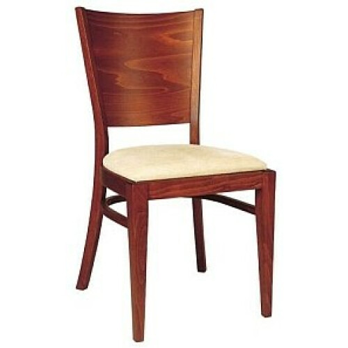 Dřevěná židle Norma s čalouněným sedákem 313 917