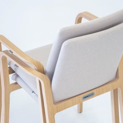 Designová židle LOOP CUATRO C – stohovatelná čalouněná židle