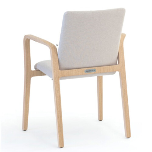 Designová židle LOOP CUATRO C – stohovatelná čalouněná židle