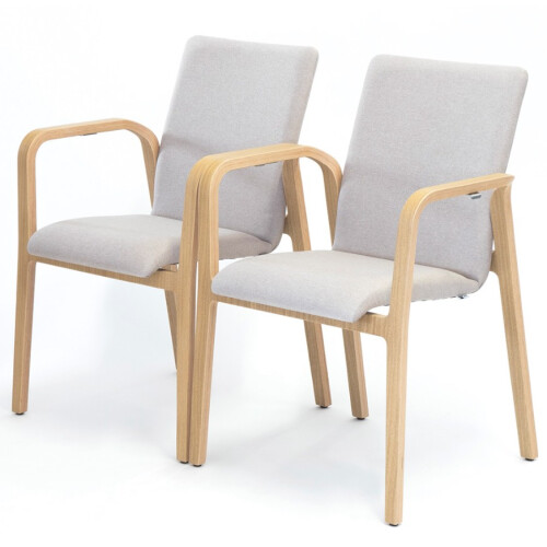 Designová židle LOOP CUATRO C – stohovatelná čalouněná židle