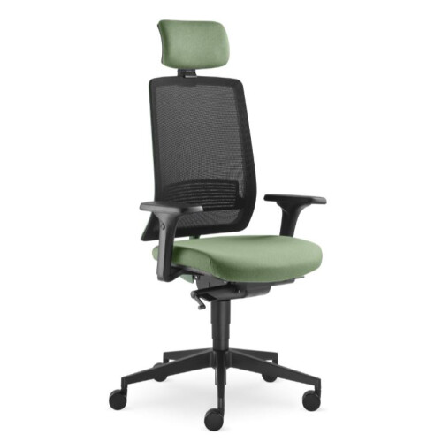 Kancelářská židle LYRA Air 215-GREEN s hlavovou opěrkou