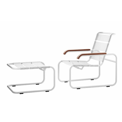 Relaxační křeslo THONET  S 35 N All Seasons s podnožkou