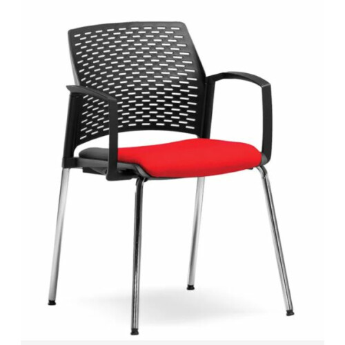 Jednací židle REWIND RW 2102 plast černý