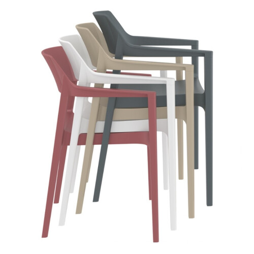 Plastová židle TULUM s područkami