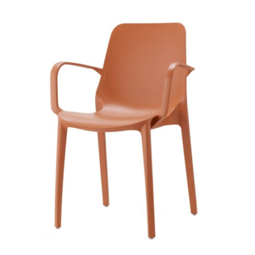Plastová židle GINEVRA armchair  terracotta
