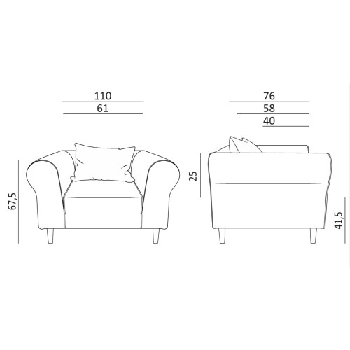 Křeslo Versailles 100