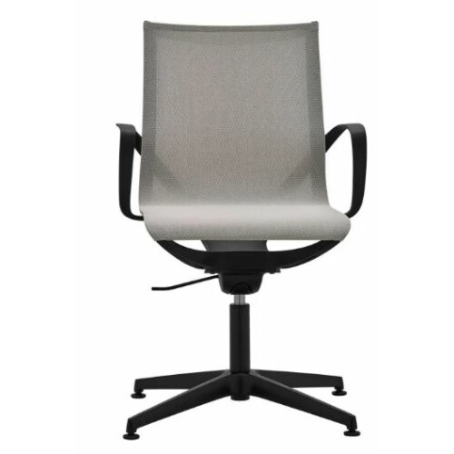 Konferenční židle ZERO G plasty černé s područkami