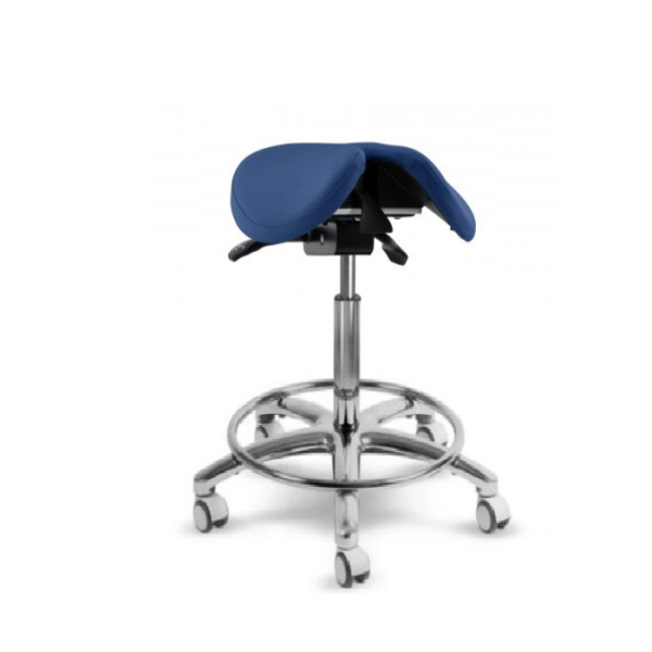 MEDI 1214 S VP KK Zdravotnická stolička s naklápěcím děleným sedákem (kruh na nohy)