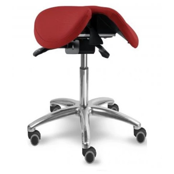 MEDI 1214 S MI Zdravotnická stolička s naklápěcím děleným sedákem (malý kříž)