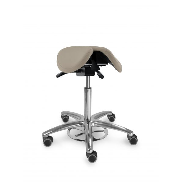 MEDI 1214 S clean Zdravotnická stolička s naklápěcím děleným sedákem