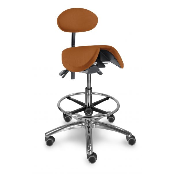 1215 S dent stolička s děleným naklápěcím sedákem a oporou zad