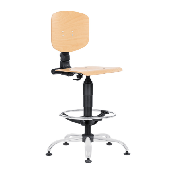 Dílenská židle 1290 L NOR s bukovou překližkou