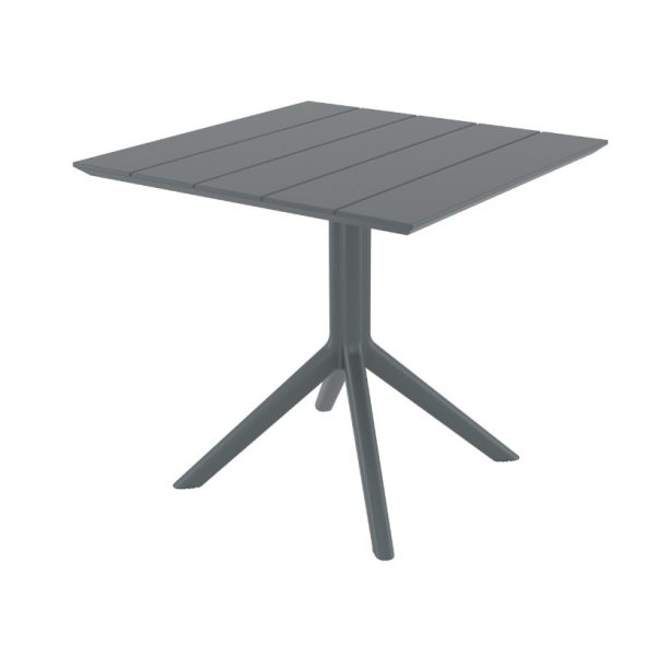 Venkovní plastový stůl PARIS TABLE 80 dark grey