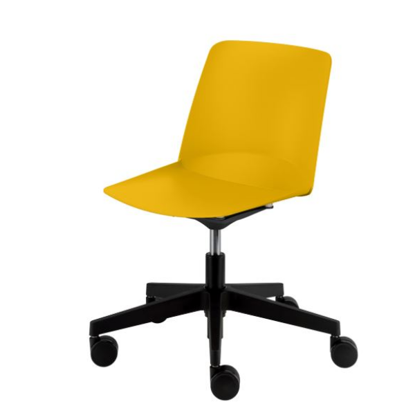 Plastová židle EMMA na nylonovém černém kříži