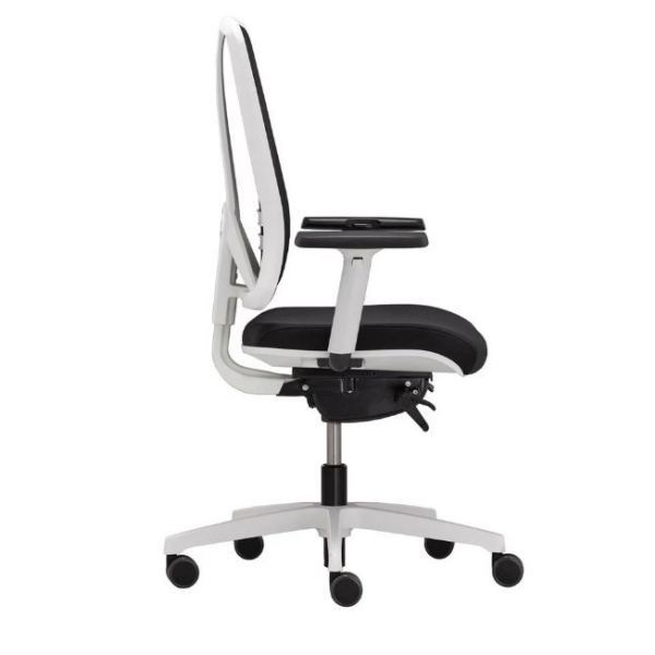 Kancelářská židle FLEXI FX 1104, plast bílý