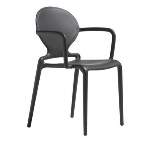 Plastová židle GIO armchair antracit