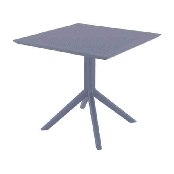 Plastový stůl SKY 80 dark grey