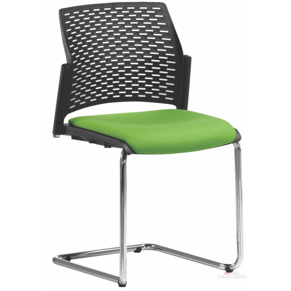 Jednací židle REWIND RW2107 pérová čalouněný sedák