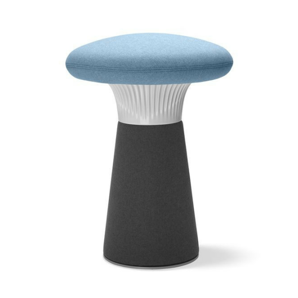 Taburet Funghi - bílý plast