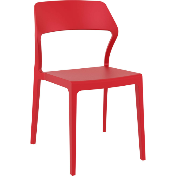 Plastová židle SNOW červená