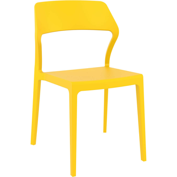 Plastová židle SNOW žlutá