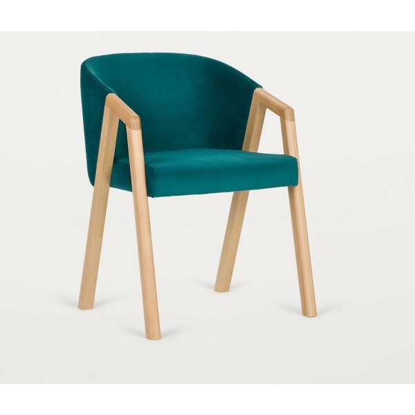 Dřevěné čalouněné křesílko AIRES