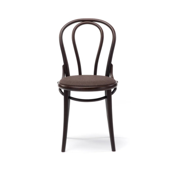 Dřevěná židle 018  s čalouněným sedákem