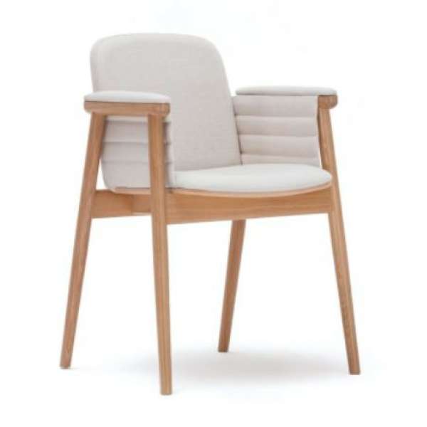 Dřevěné čalouněné křeslo B-4398 PROP