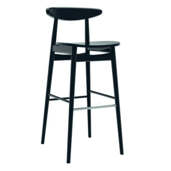 Dřevěná barová židle H-4100