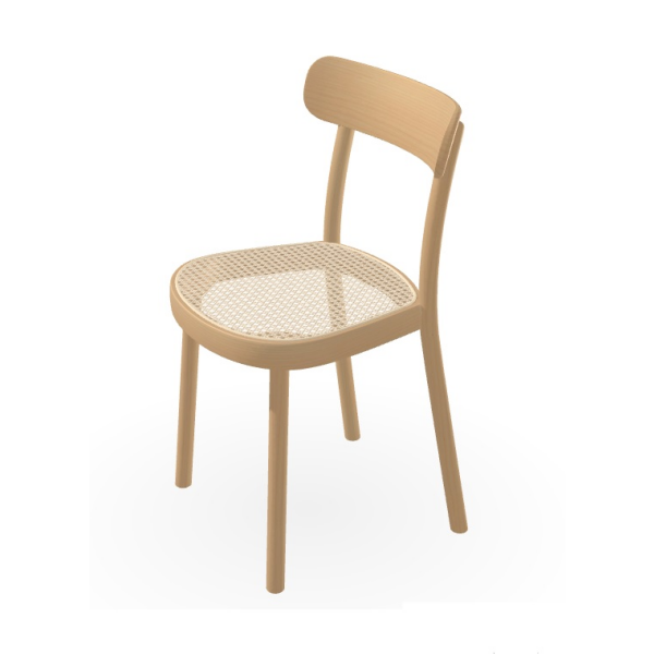 Dřevěná jídelní židle TON 315 301 - výplet rákos