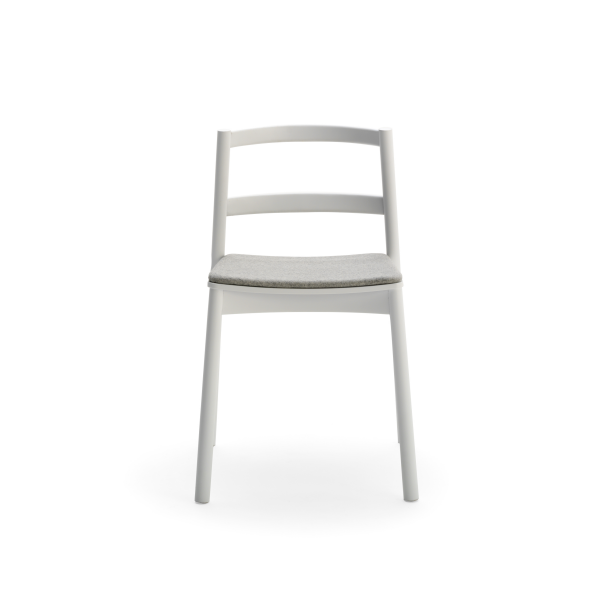 Dřevěná židle LOAD 641 s čalouněným sedákem