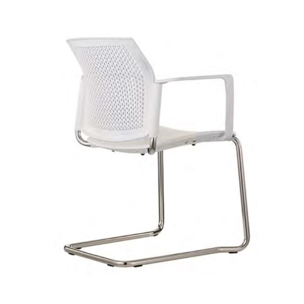 Plastová židle LOGOS cantilever s područkami