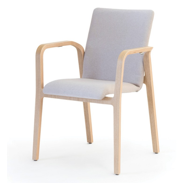 Designová židle LOOP CUATRO C – stohovatelná čalouněná židle