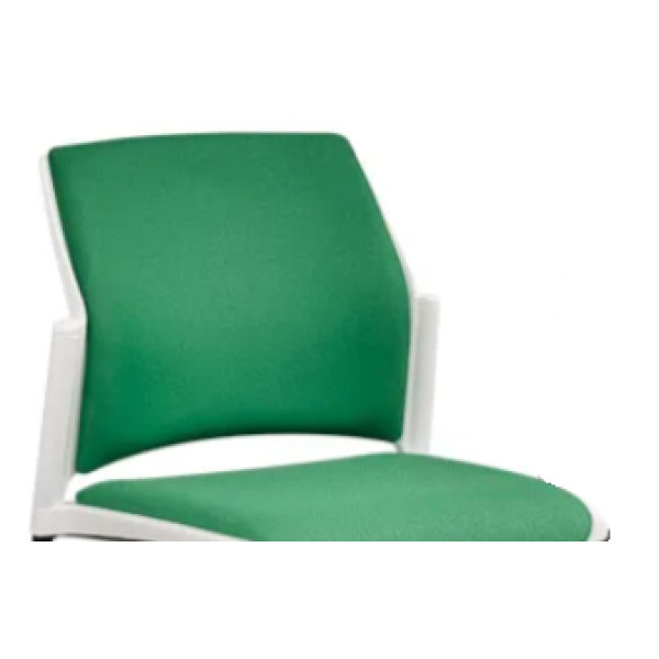Jednací židle REWIND celočalouněná plast bílý