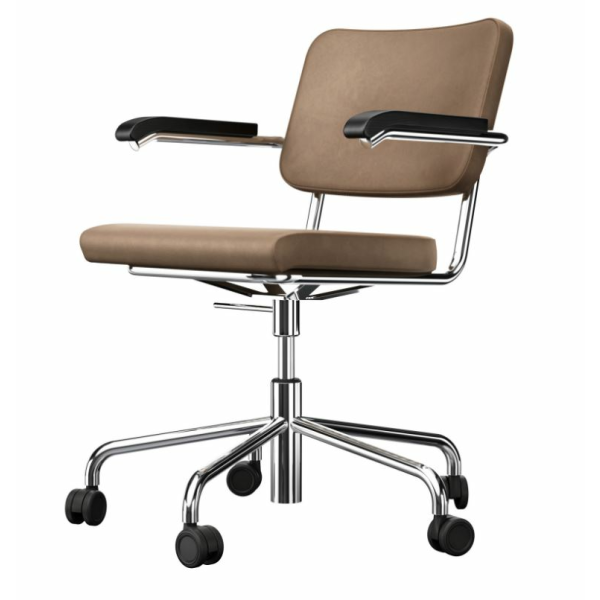 Čalouněné otočné křeslo S 64 PVDR THONET