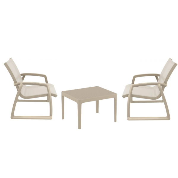 Zahradní set 2+1 zdarma - křesla Pacifik + stolek Sky side table