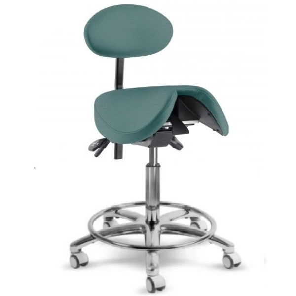 MEDI 1215 S KK Zdravotnická stolička s naklápěcím děleným sedákem s oporou beder