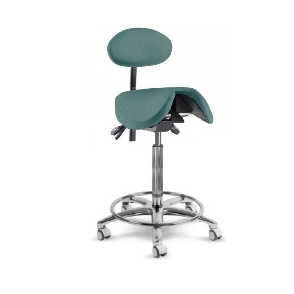 MEDI 1215 S VP KK Zdravotnická stolička s naklápěcím děleným sedákem s oporou beder