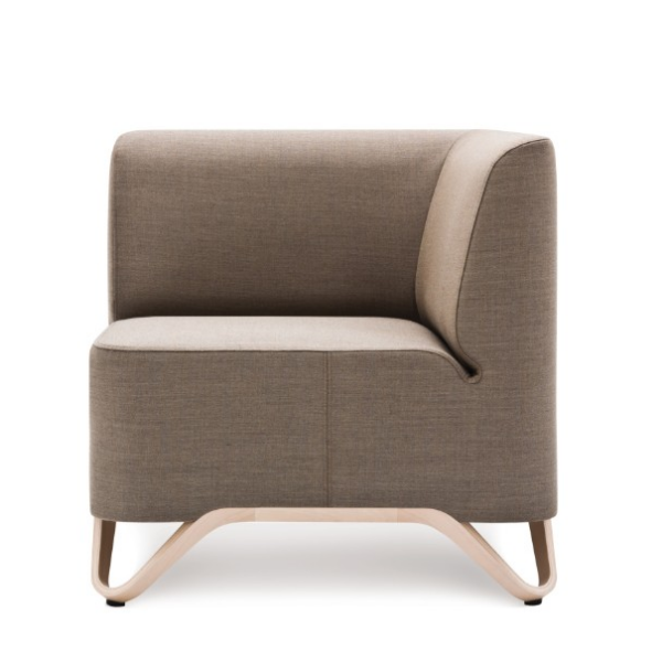 Rohové křeslo SOFTBOX 1C - buková kostra