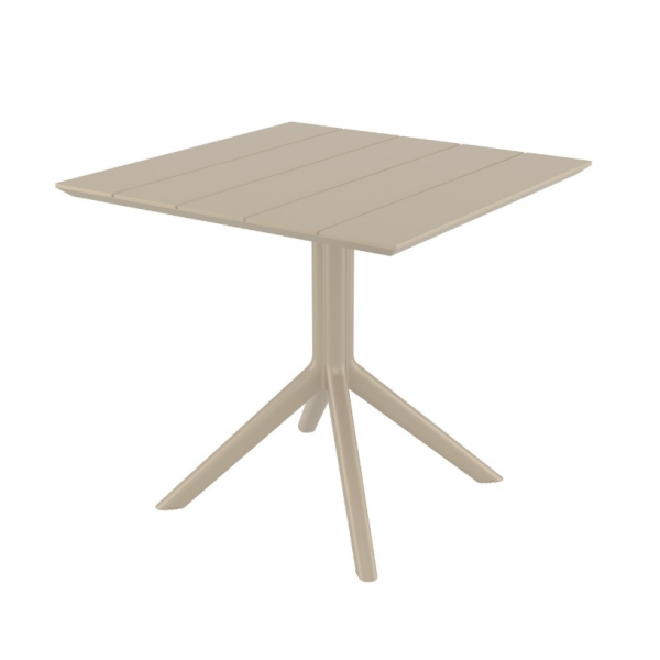 Venkovní plastový stůl PARIS TABLE 80 taupe