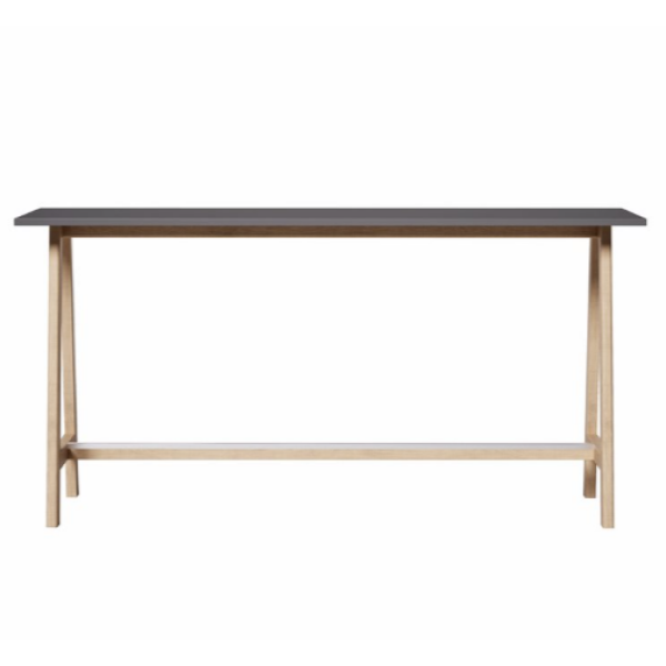 Barový stůl Wood - deska antracit